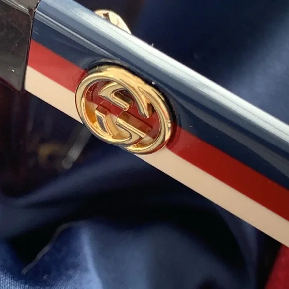 🔥♥️🔥AUTHENTIC Gucci Sunglasses GG0416SK 003 55-20-145  Made in Italy - Picture 14 of 14